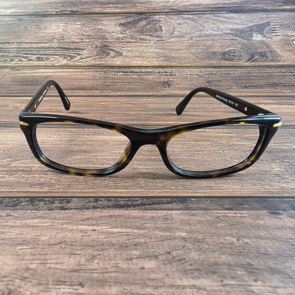 Coach Elise HC 6054 Dark Tortoise‎ Eyeglasses 5001 Gold Logo Frames 50-16-135